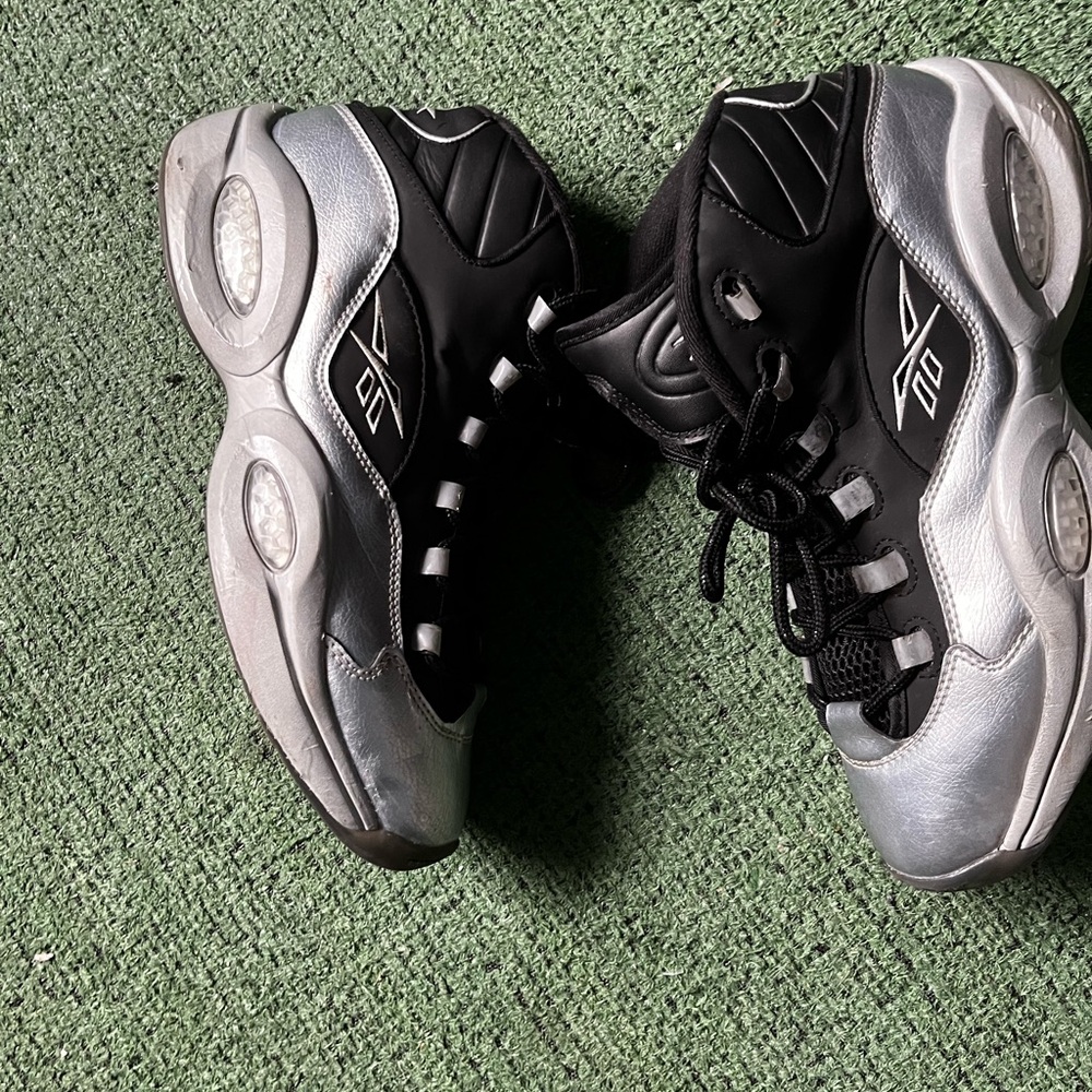 Reebok Black and Sliver Athletic Shoes